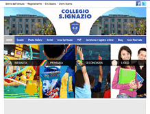 Tablet Screenshot of collegiosignazio.it